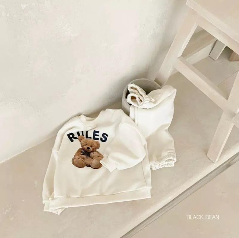 Black Bean - Korean Children Fashion - #designkidswear - Rollin Top Bottom Set - 5