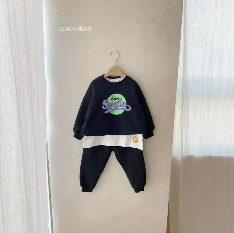 Black Bean - Korean Children Fashion - #kidsshorts - Again Set - 9
