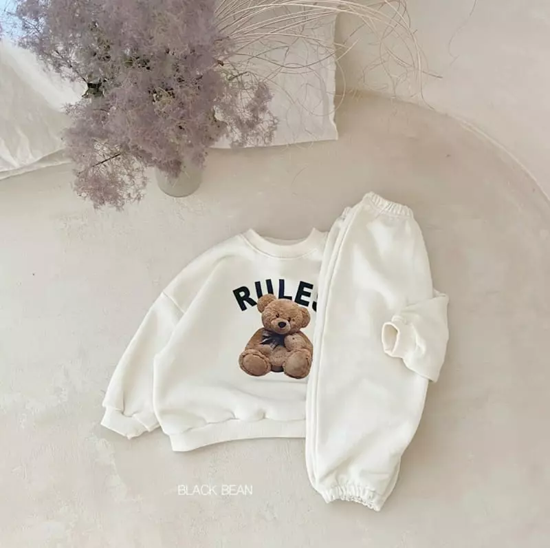 Black Bean - Korean Children Fashion - #kidsshorts - Rollin Top Bottom Set - 8