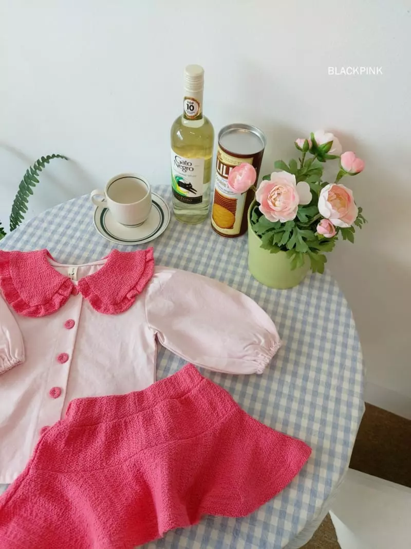 Black Pink - Korean Children Fashion - #Kfashion4kids - Aura Knit Two Piece - 9