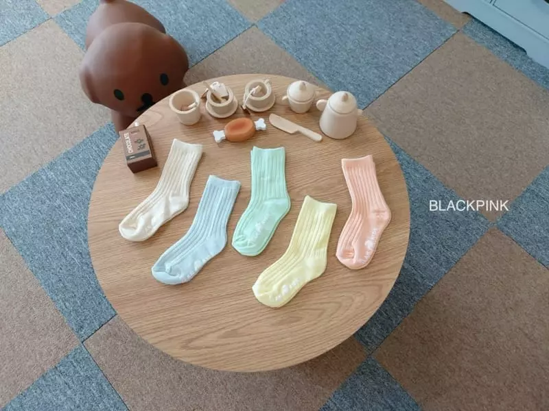 Black Pink - Korean Children Fashion - #childrensboutique - Only  Wear You Socks Set - 6