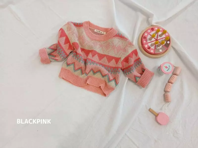 Black Pink - Korean Children Fashion - #childrensboutique - Niel Sha Round Tee - 3