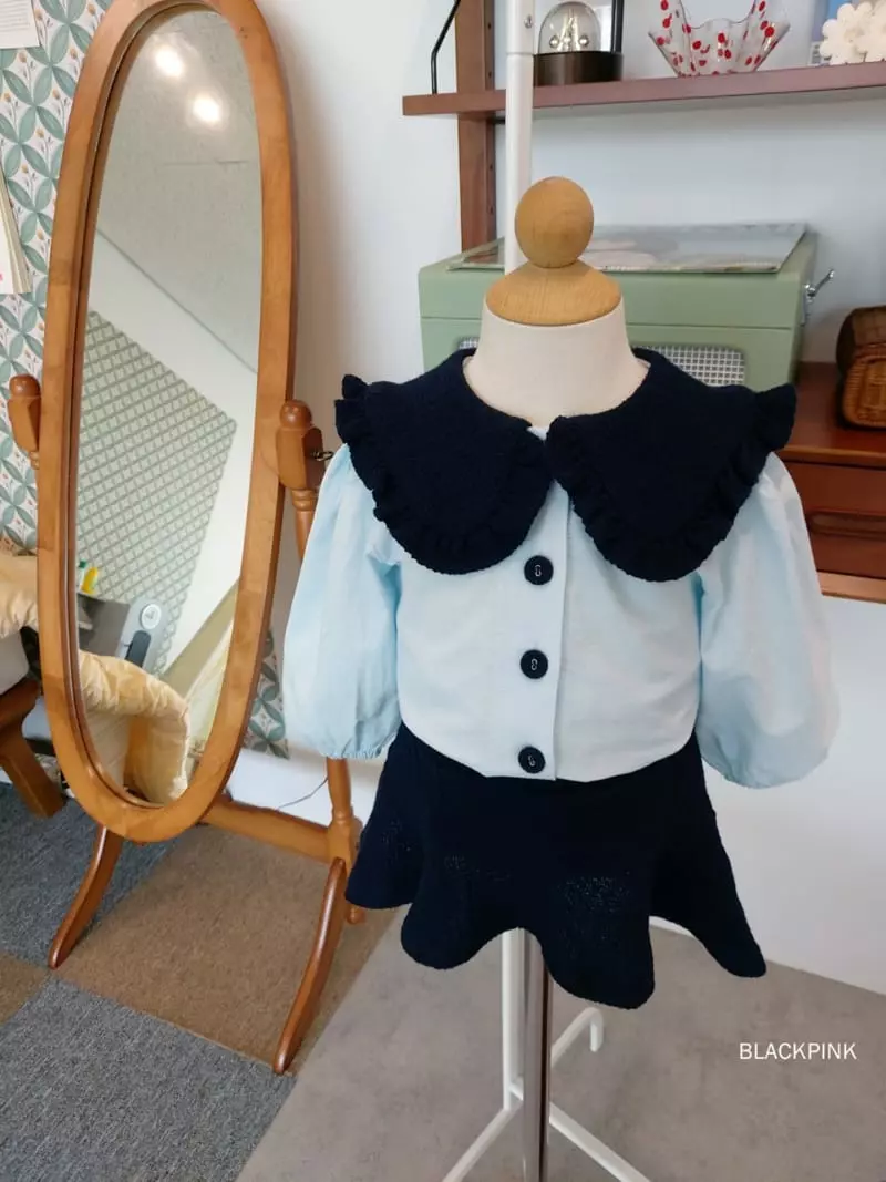 Black Pink - Korean Children Fashion - #childrensboutique - Aura Knit Two Piece - 2