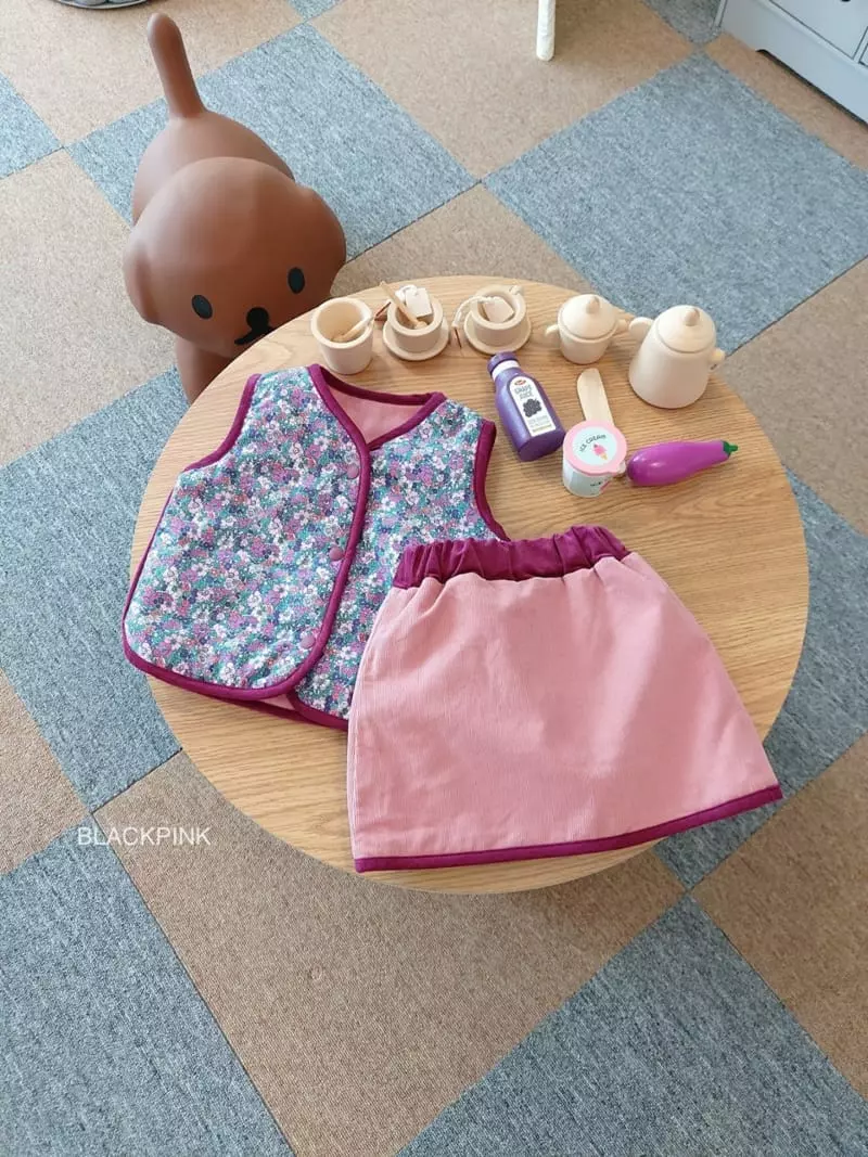 Black Pink - Korean Children Fashion - #designkidswear - Reversible Padding Top Bottom Set - 8