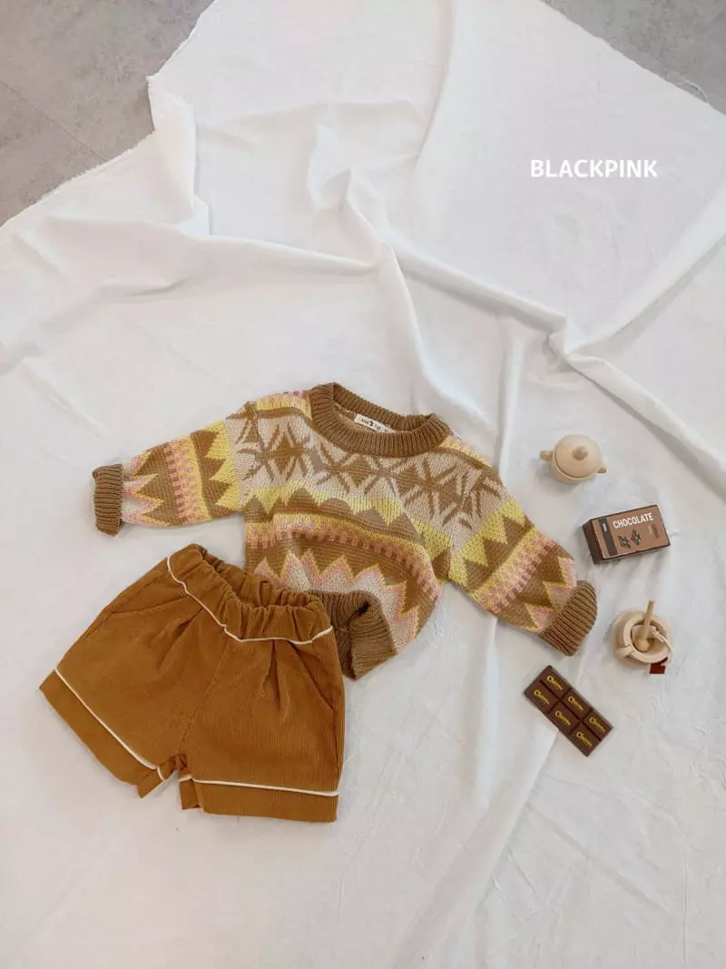 Black Pink - Korean Children Fashion - #childrensboutique - Niel Sha Round Tee - 4