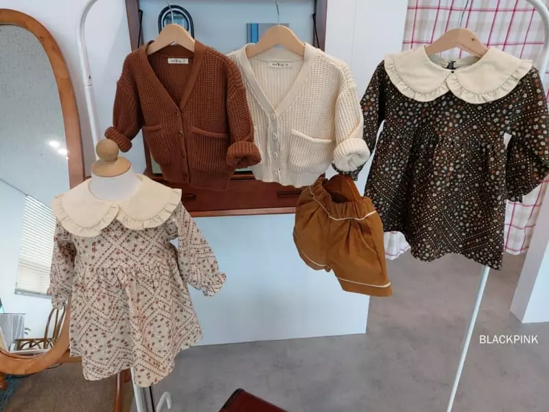 Black Pink - Korean Children Fashion - #discoveringself - Vintage Corduroy One-piece - 4