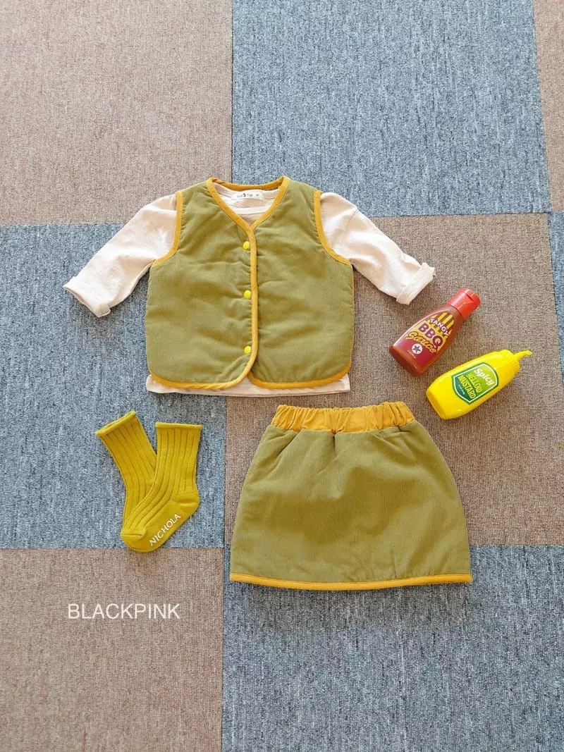 Black Pink - Korean Children Fashion - #kidsstore - Reversible Padding Top Bottom Set - 12