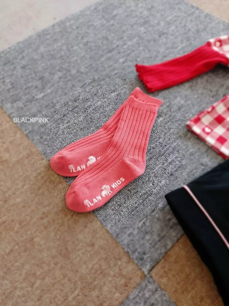 Black Pink - Korean Children Fashion - #kidzfashiontrend - Only  Wear You Socks Set - 12