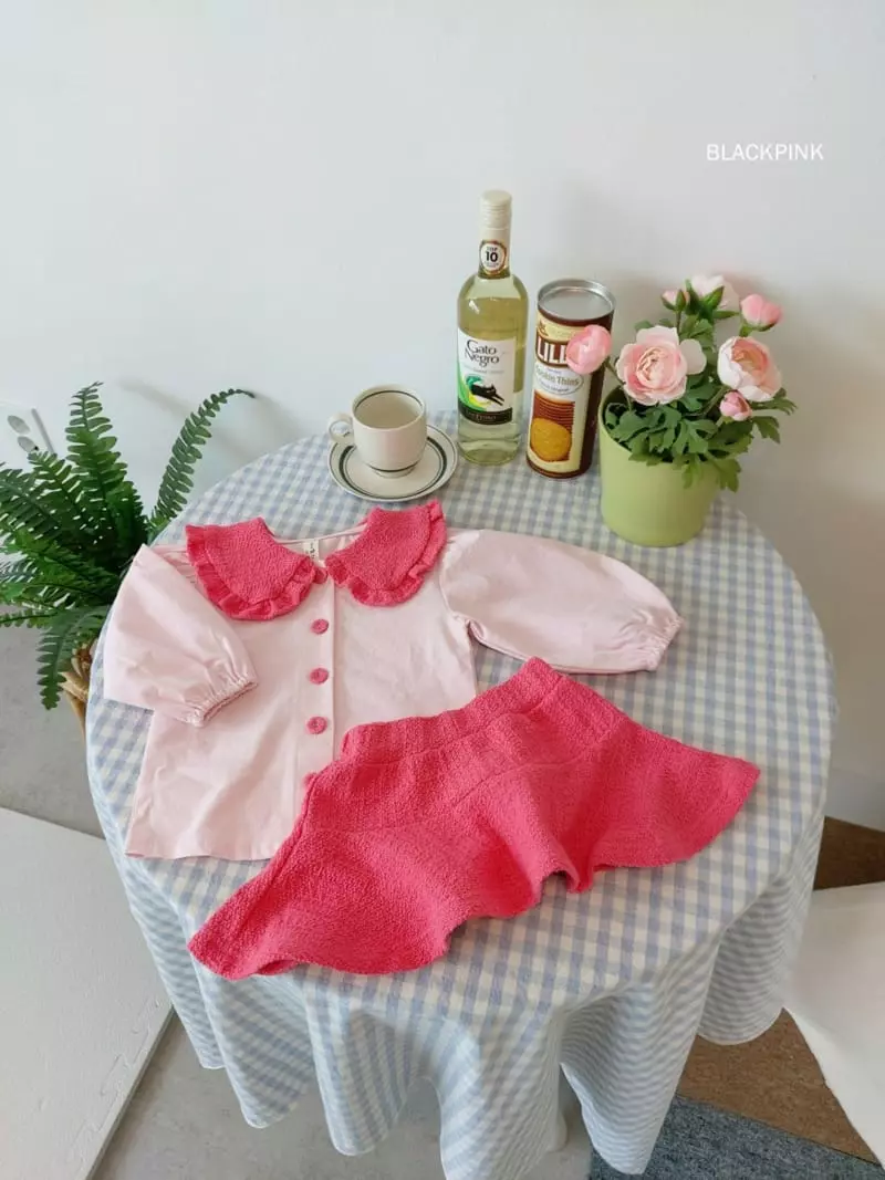 Black Pink - Korean Children Fashion - #kidzfashiontrend - Aura Knit Two Piece - 8