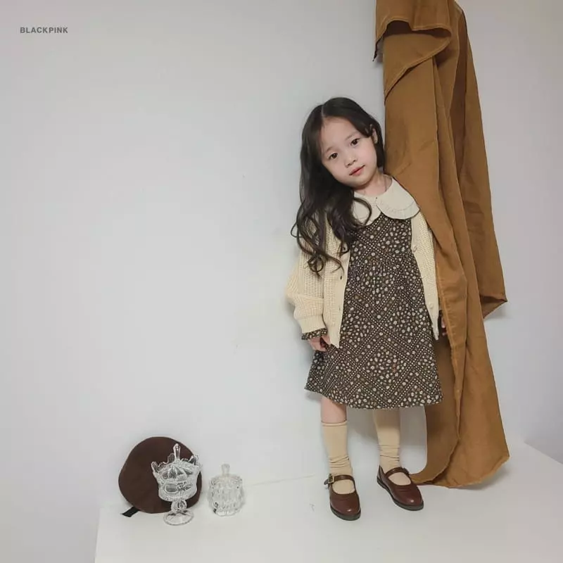 Black Pink - Korean Children Fashion - #minifashionista - Vintage Corduroy One-piece - 11