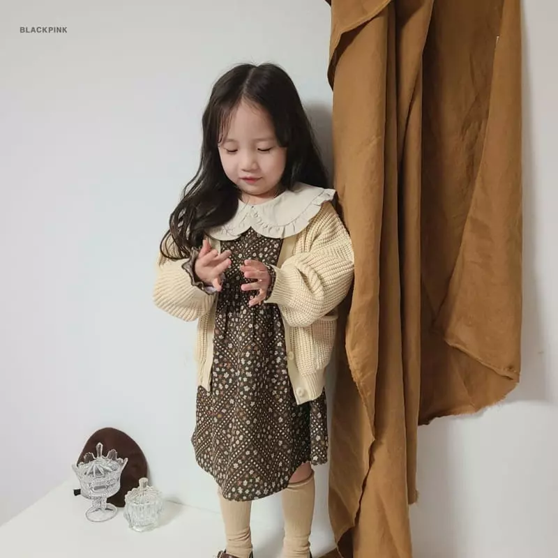 Black Pink - Korean Children Fashion - #prettylittlegirls - Vintage Corduroy One-piece - 12