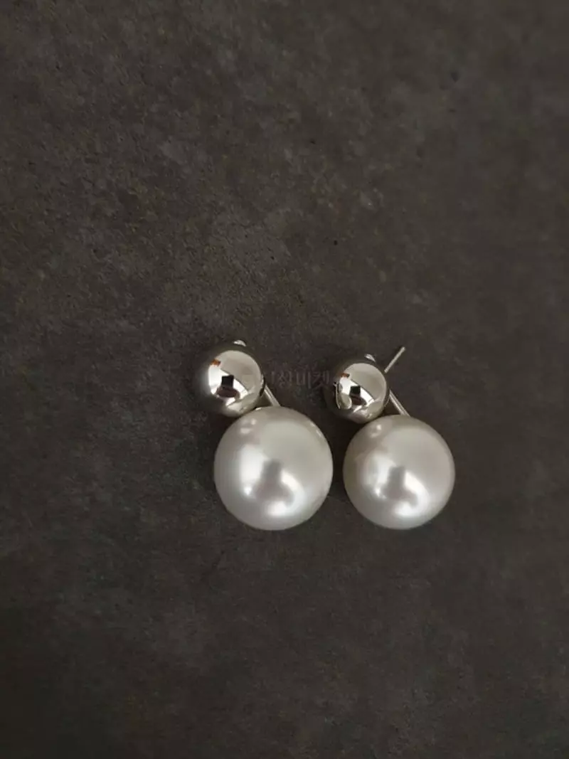 Blancchouette - Korean Women Fashion - #momslook - Pearl 7 Earring - 3