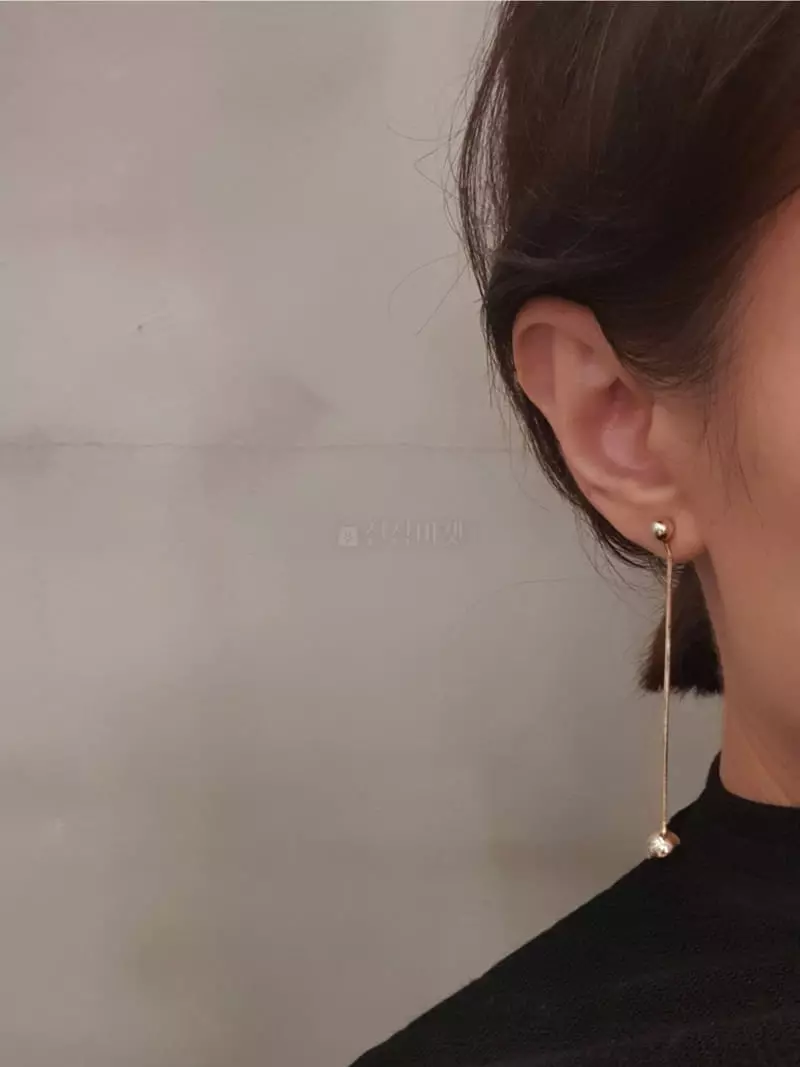 Blancchouette - Korean Women Fashion - #momslook - Knot 2 Earring - 2