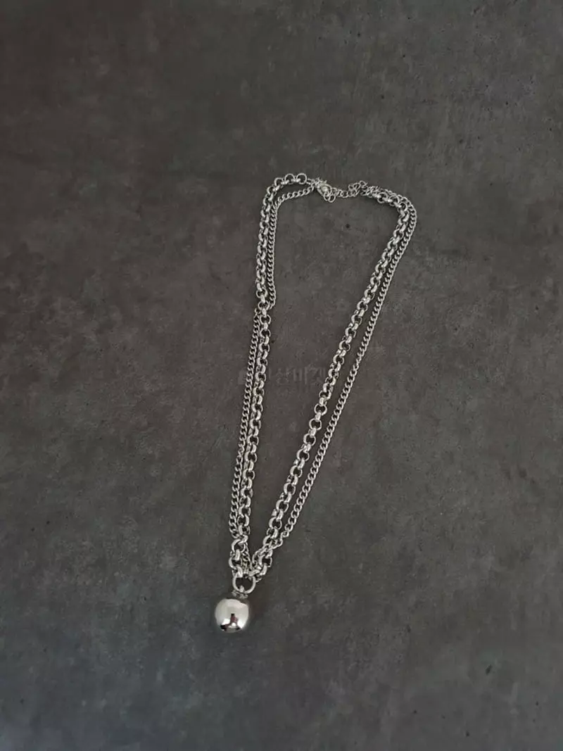 Blancchouette - Korean Women Fashion - #womensfashion - Ball Necklace - 2