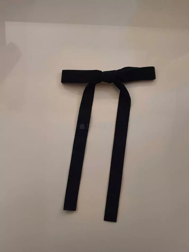 Blancchouette - Korean Women Fashion - #womensfashion - Velvet 2 Ribbon Hairpin