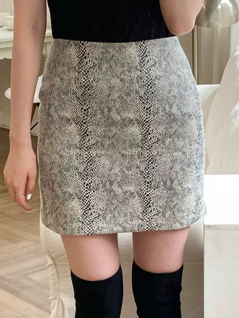Boheme - Korean Women Fashion - #momslook - Snake Skirt - 12