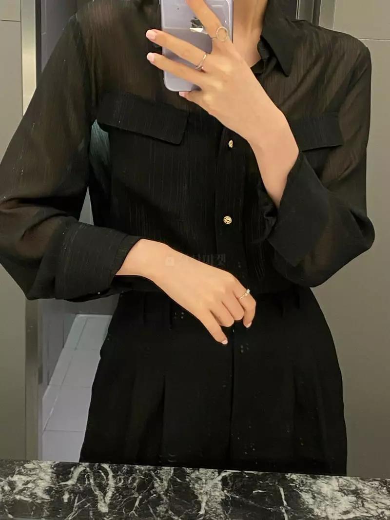 Boheme - Korean Women Fashion - #momslook - Gold Yoru Shirt - 9