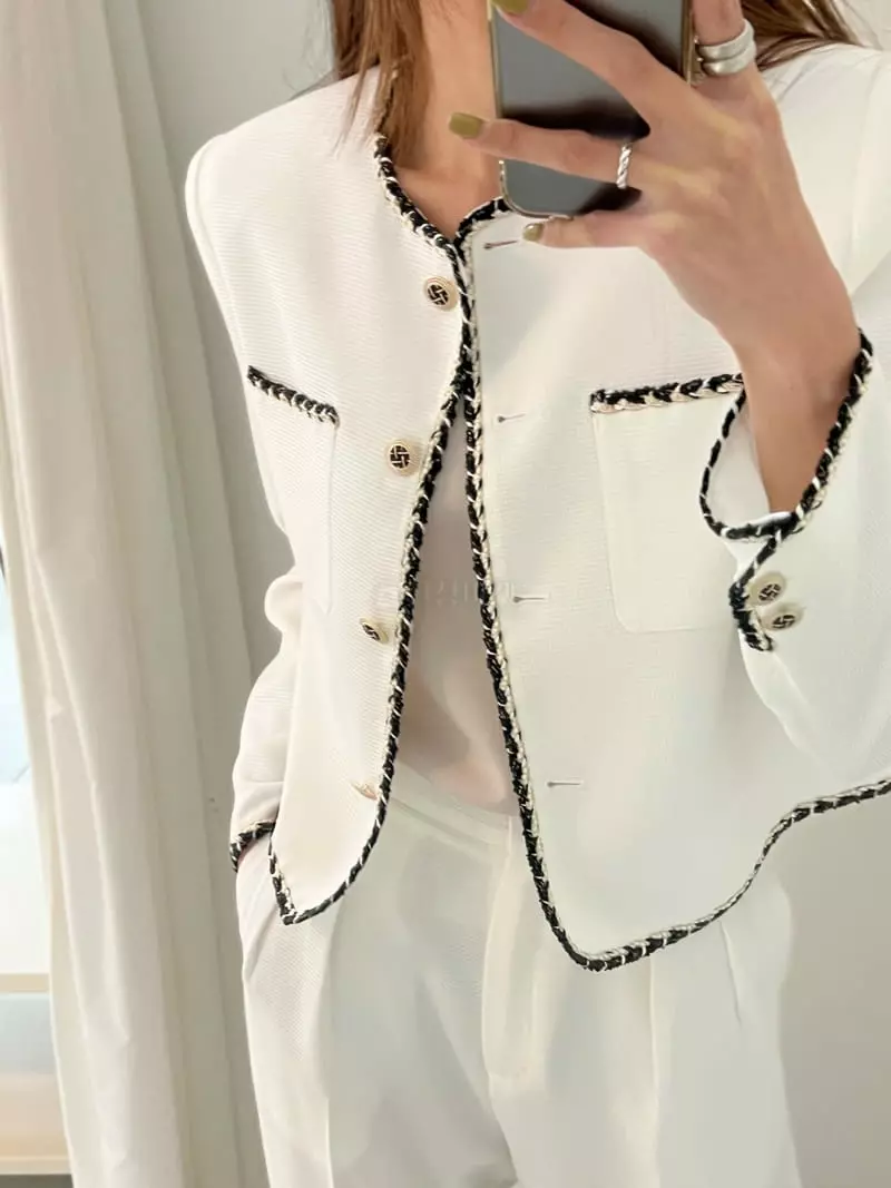 Boheme - Korean Women Fashion - #womensfashion - Waffle Jacket - 2