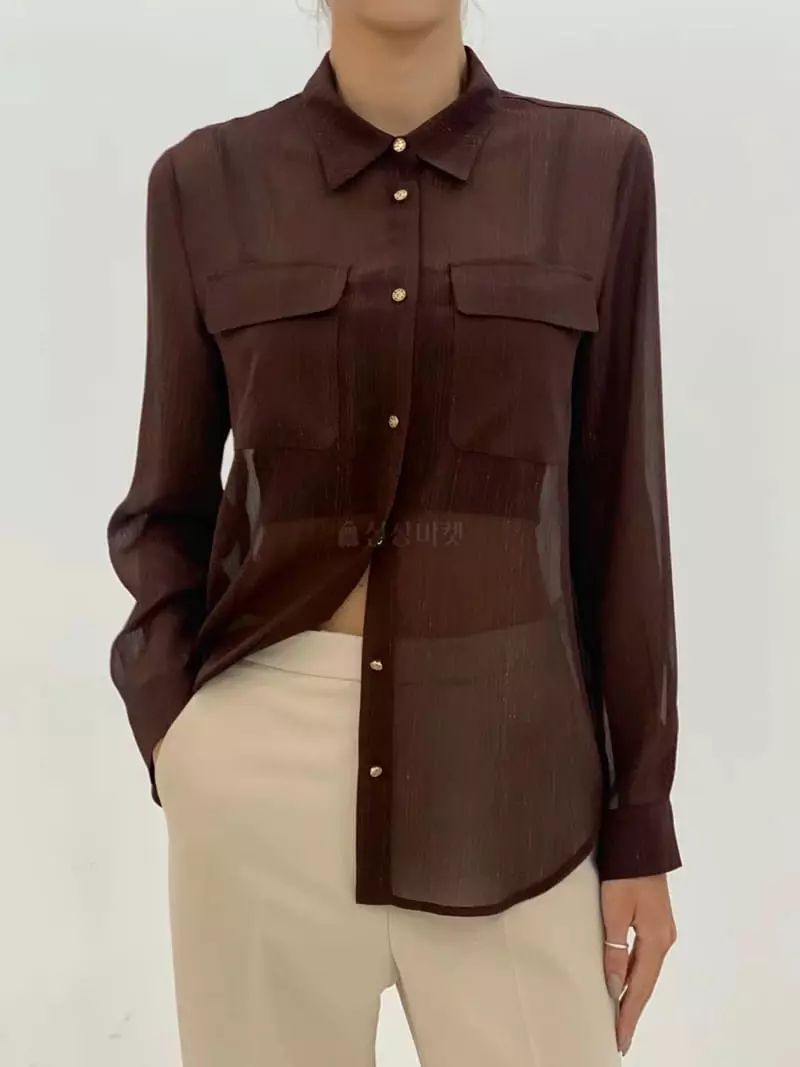 Boheme - Korean Women Fashion - #womensfashion - Gold Yoru Shirt - 12