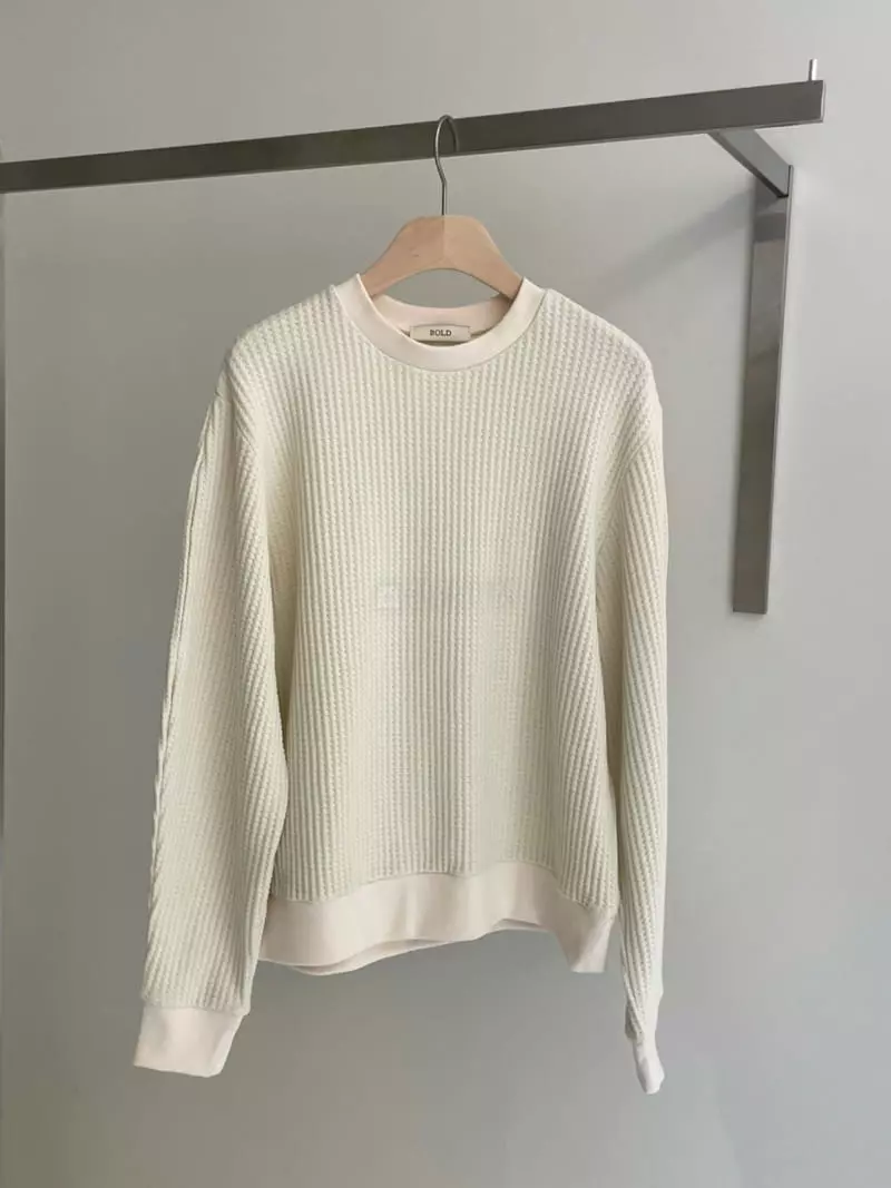 Bold - Korean Women Fashion - #momslook - Heavy Knit Tee - 3