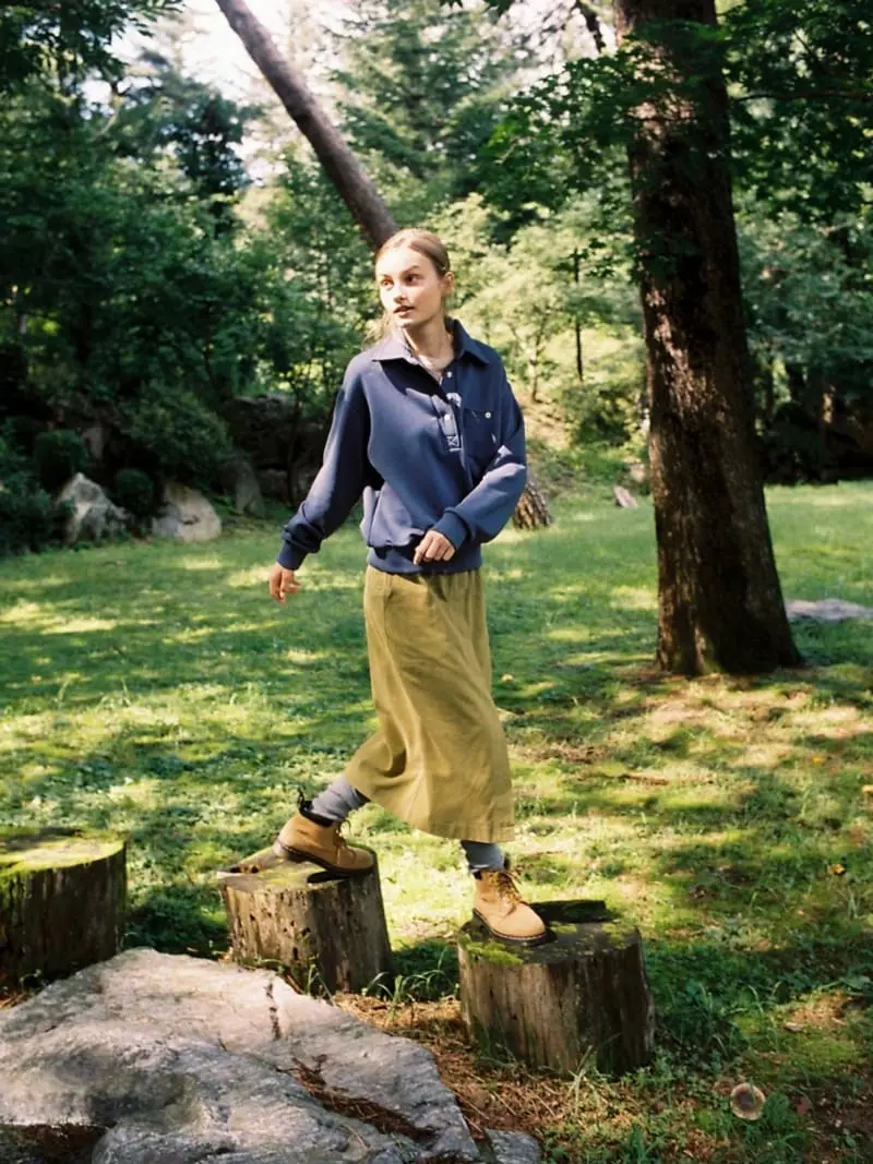Bold - Korean Women Fashion - #momslook - Peach Hidden Skirt