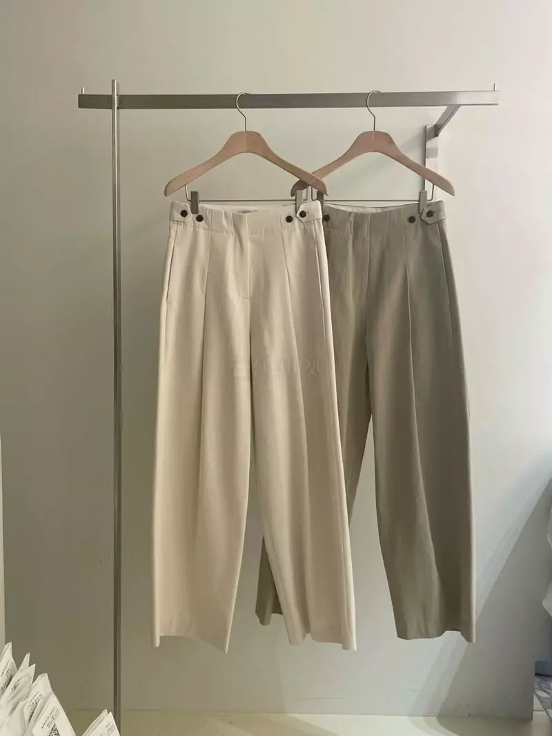 Bold - Korean Women Fashion - #womensfashion - Peach Twill Pants - 4