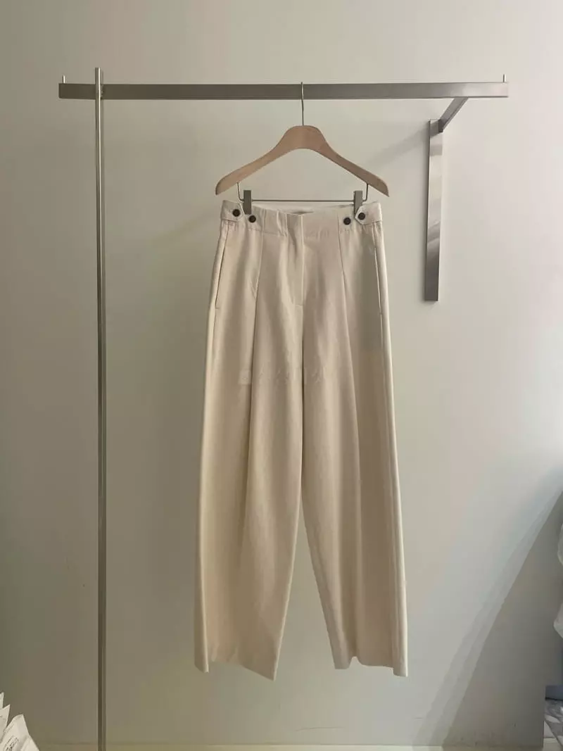 Bold - Korean Women Fashion - #momslook - Peach Twill Pants - 6