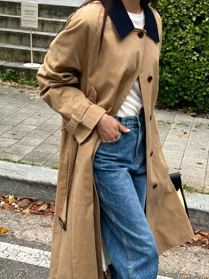 Bold - Korean Women Fashion - #momslook - Peach Coat