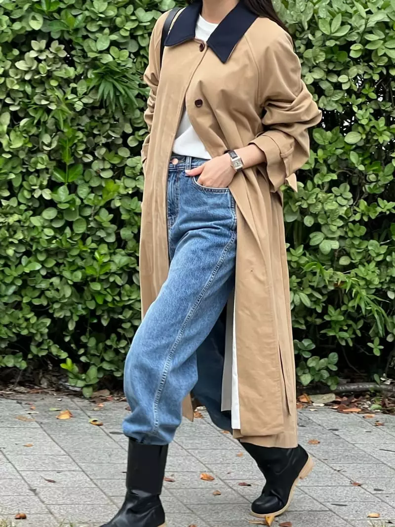 Bold - Korean Women Fashion - #momslook - Peach Coat - 3