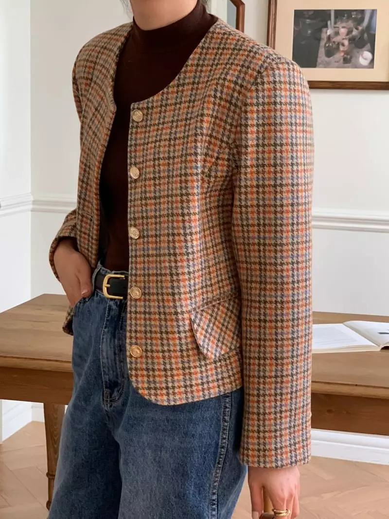 Bold - Korean Women Fashion - #momslook - Twid Jacket - 9