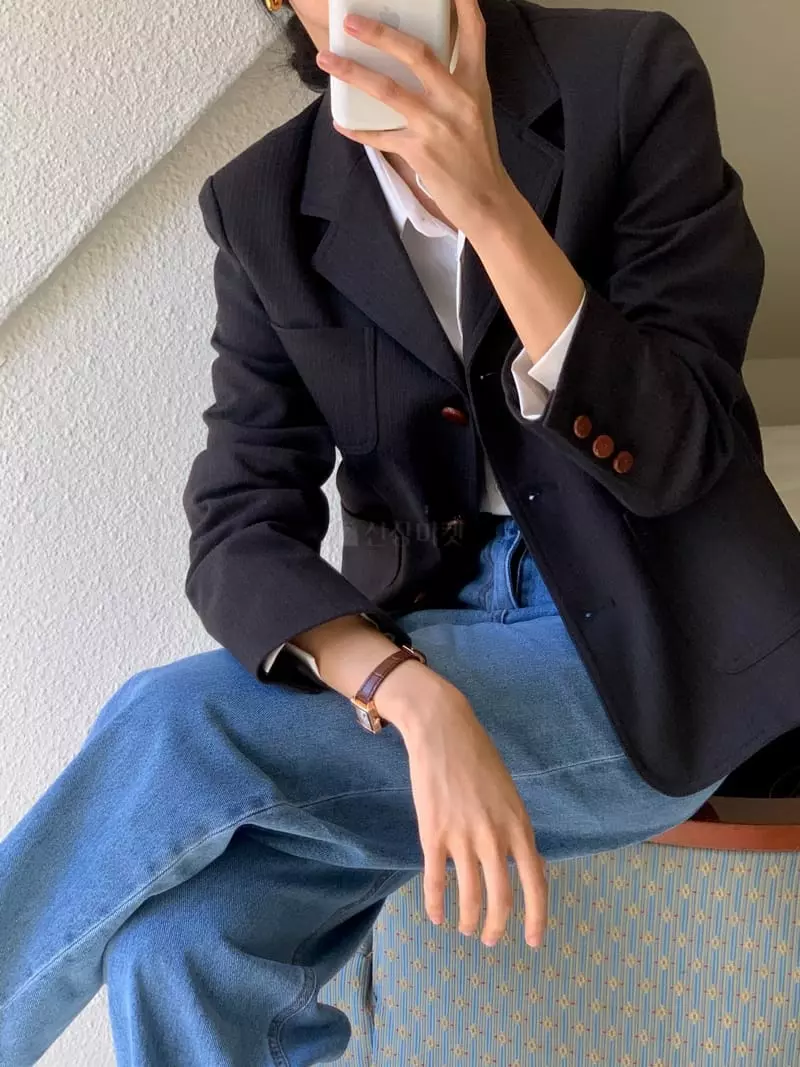 Bold - Korean Women Fashion - #momslook - Stand Jacket - 2