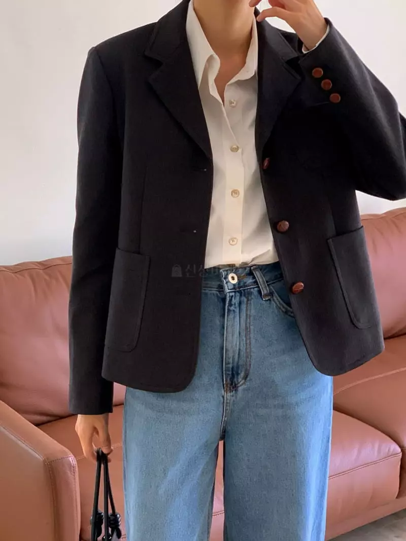 Bold - Korean Women Fashion - #womensfashion - Stand Jacket - 4