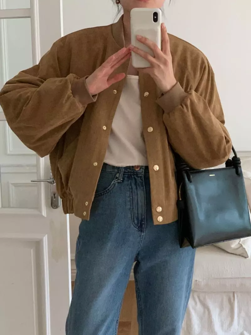 Bold - Korean Women Fashion - #momslook - Suede Jacket - 3