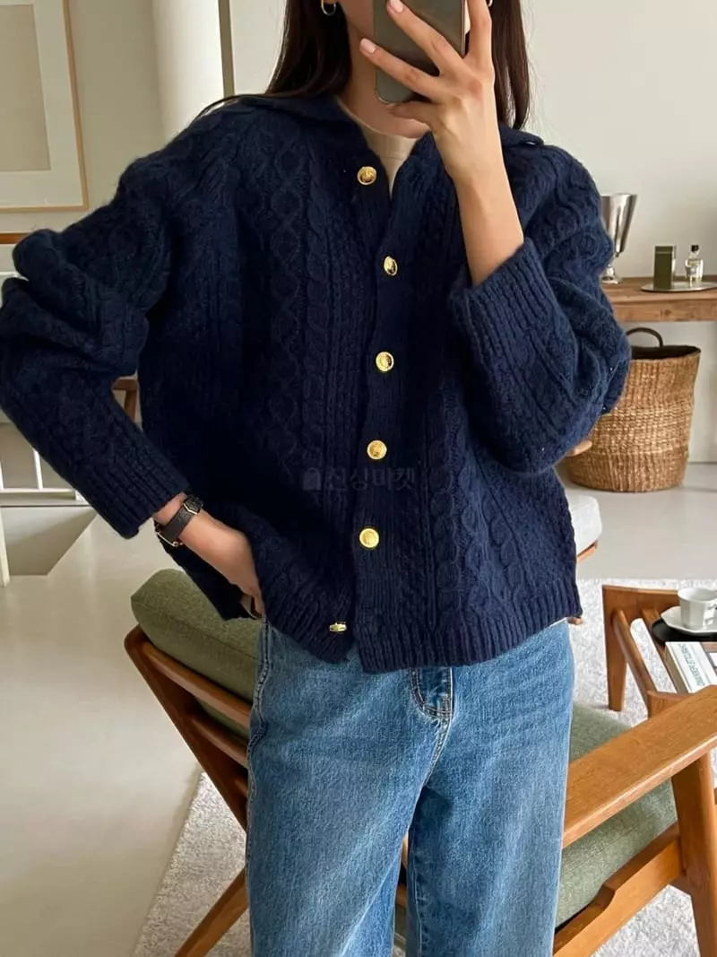 Bold - Korean Women Fashion - #pursuepretty - Vintage Cardigan - 5