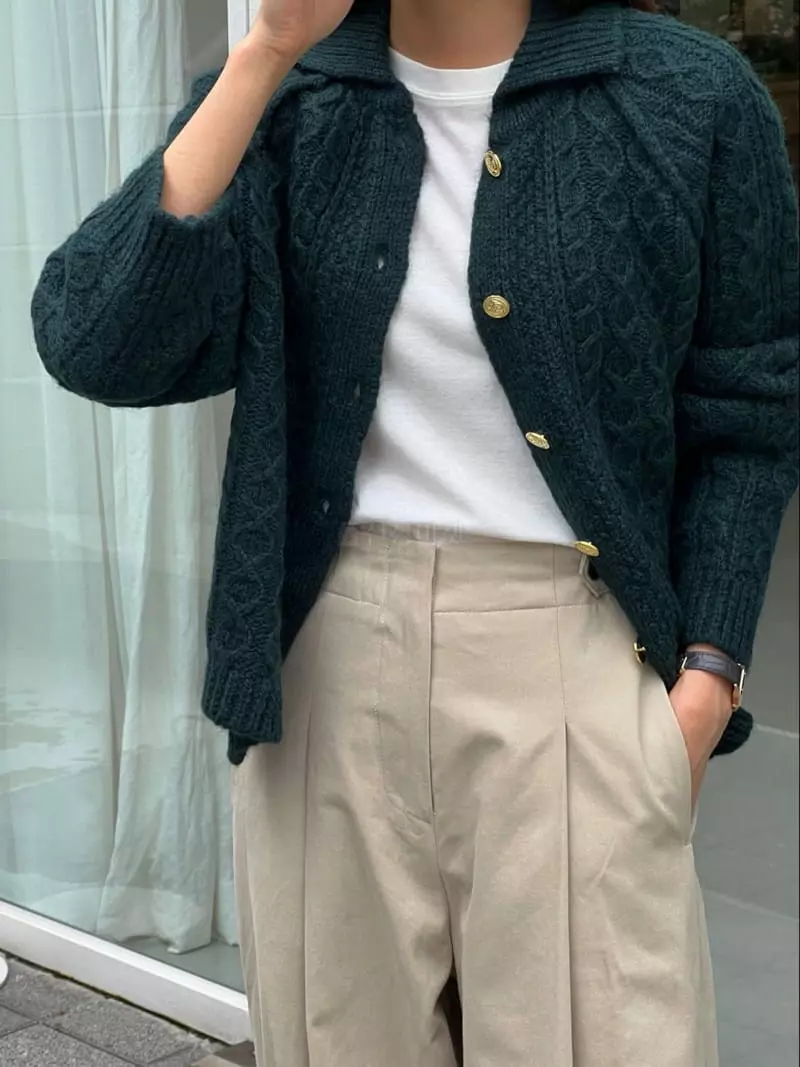 Bold - Korean Women Fashion - #shopsmall - Vintage Cardigan - 8