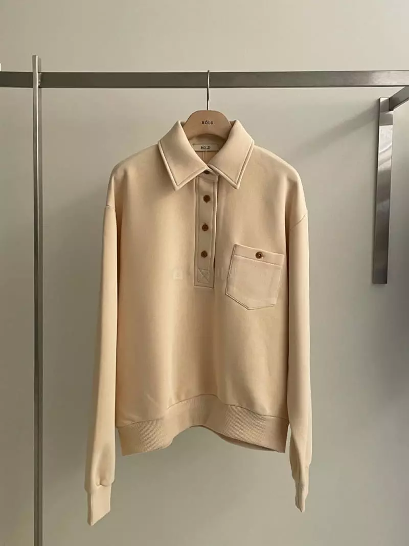 Bold - Korean Women Fashion - #shopsmall - Half Open Sweatshirt - 5