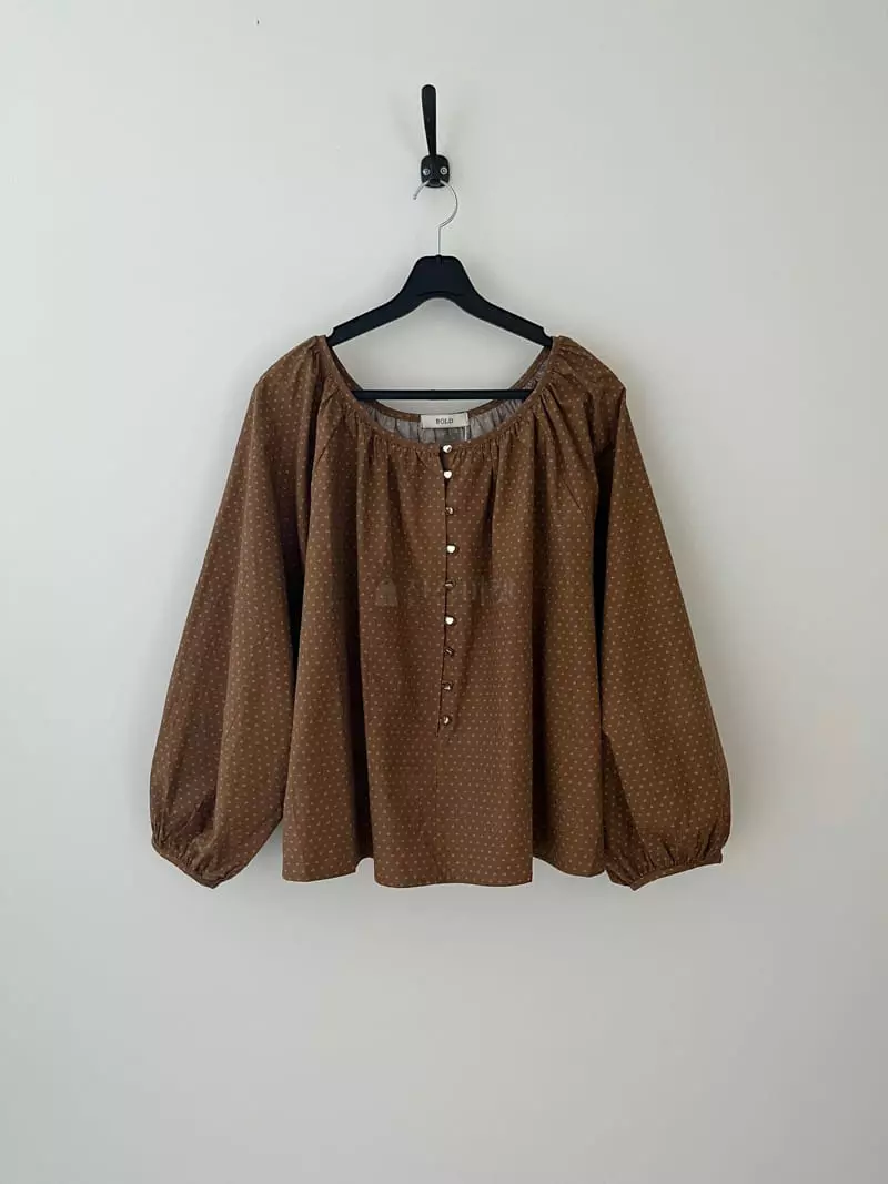Bold - Korean Women Fashion - #shopsmall - Maple Blouse - 4
