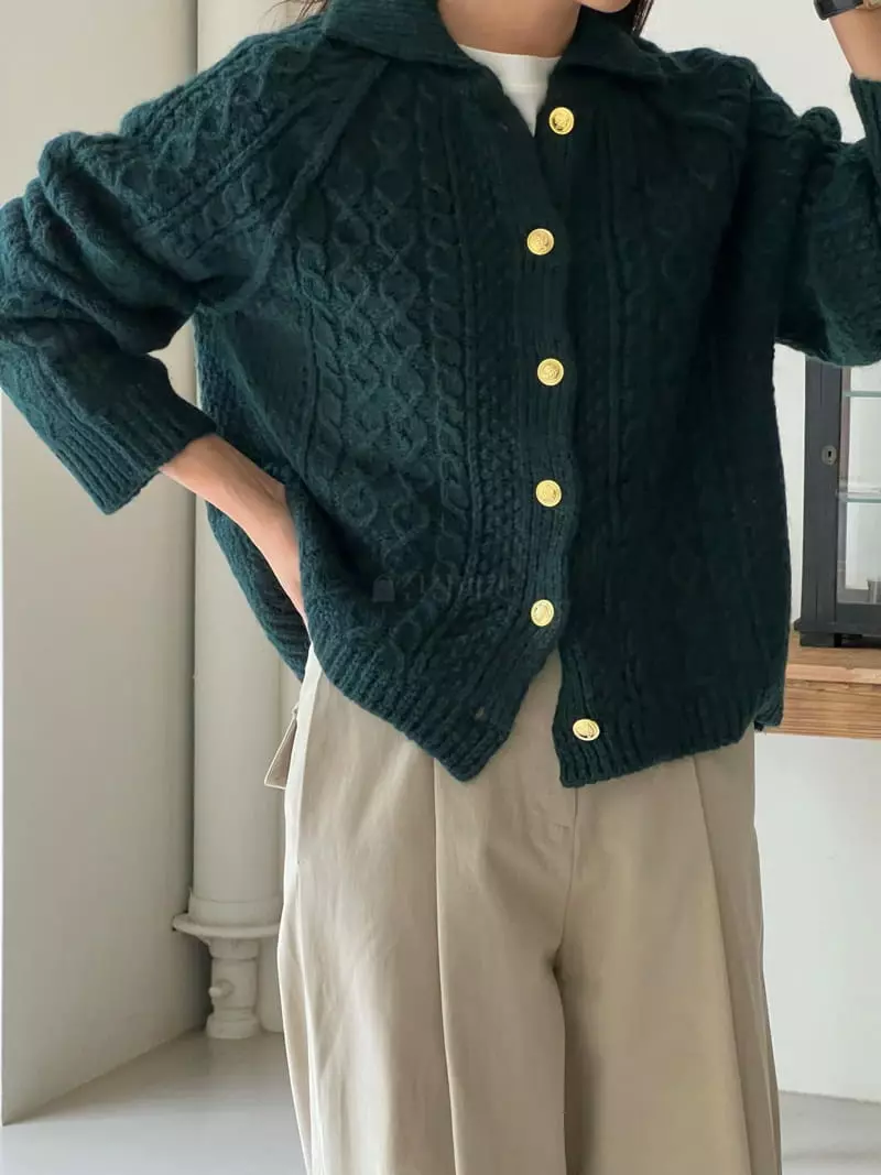 Bold - Korean Women Fashion - #vintageinspired - Vintage Cardigan - 4