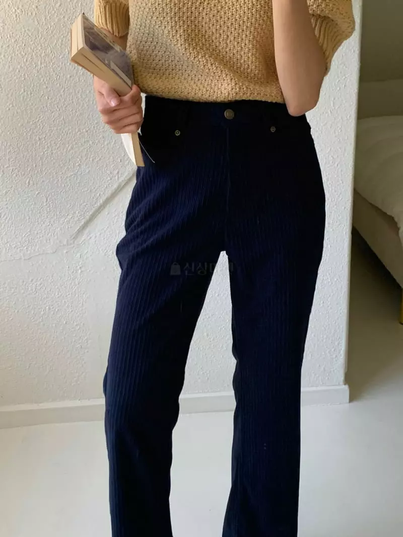 Bold - Korean Women Fashion - #momslook - Rib Bootscut Pants - 4