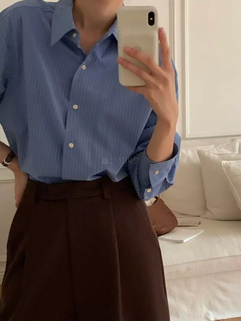 Bold - Korean Women Fashion - #womensfashion - Stripes Shirt - 5