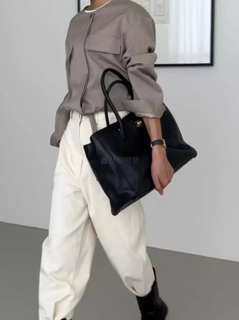 Bold - Korean Women Fashion - #womensfashion - Hearringbone Jacket - 5