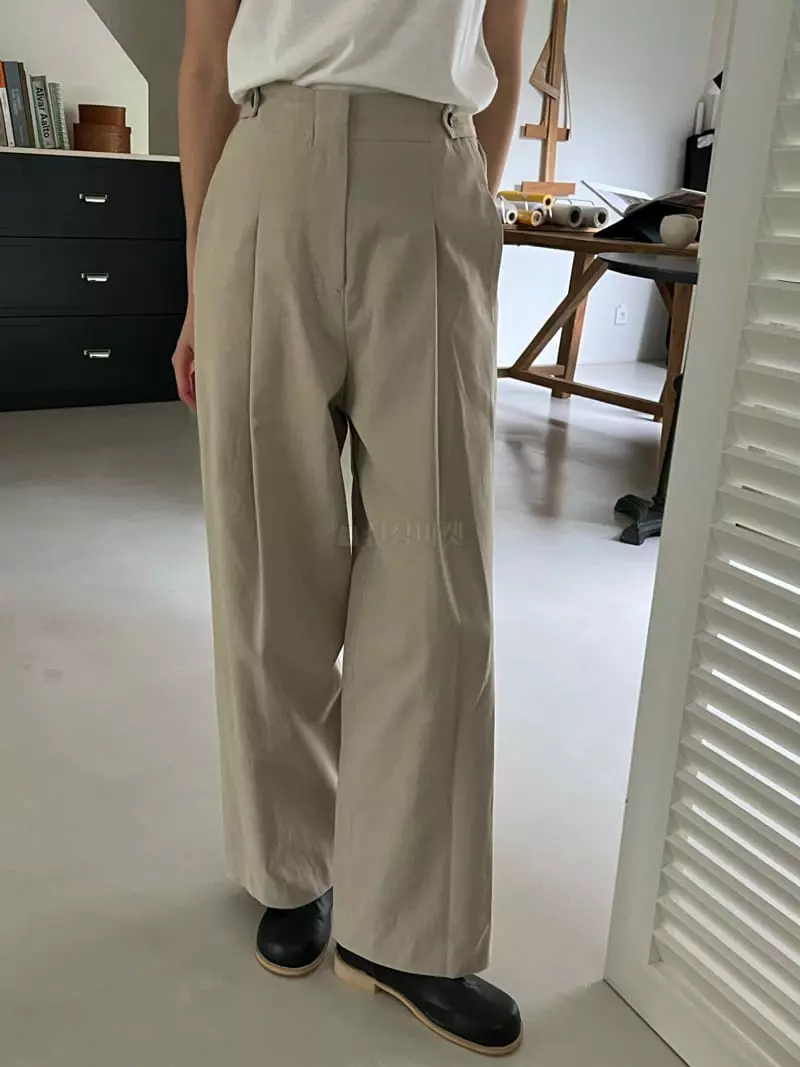 Bold - Korean Women Fashion - #womensfashion - Peach Twill Pants - 7