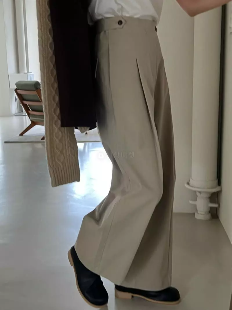 Bold - Korean Women Fashion - #womensfashion - Peach Twill Pants - 9
