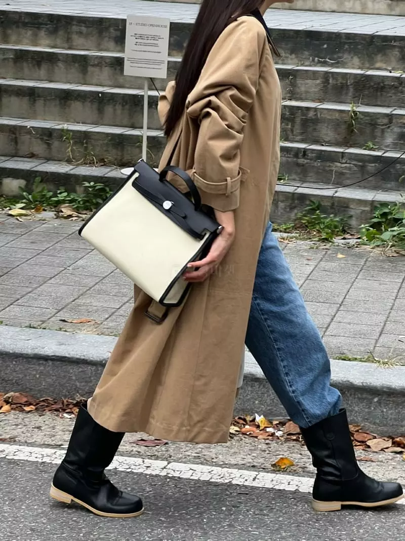 Bold - Korean Women Fashion - #momslook - Peach Coat - 4