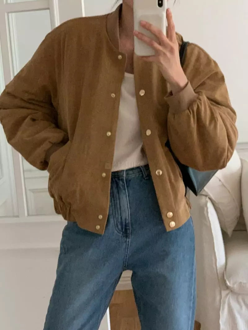 Bold - Korean Women Fashion - #womensfashion - Suede Jacket