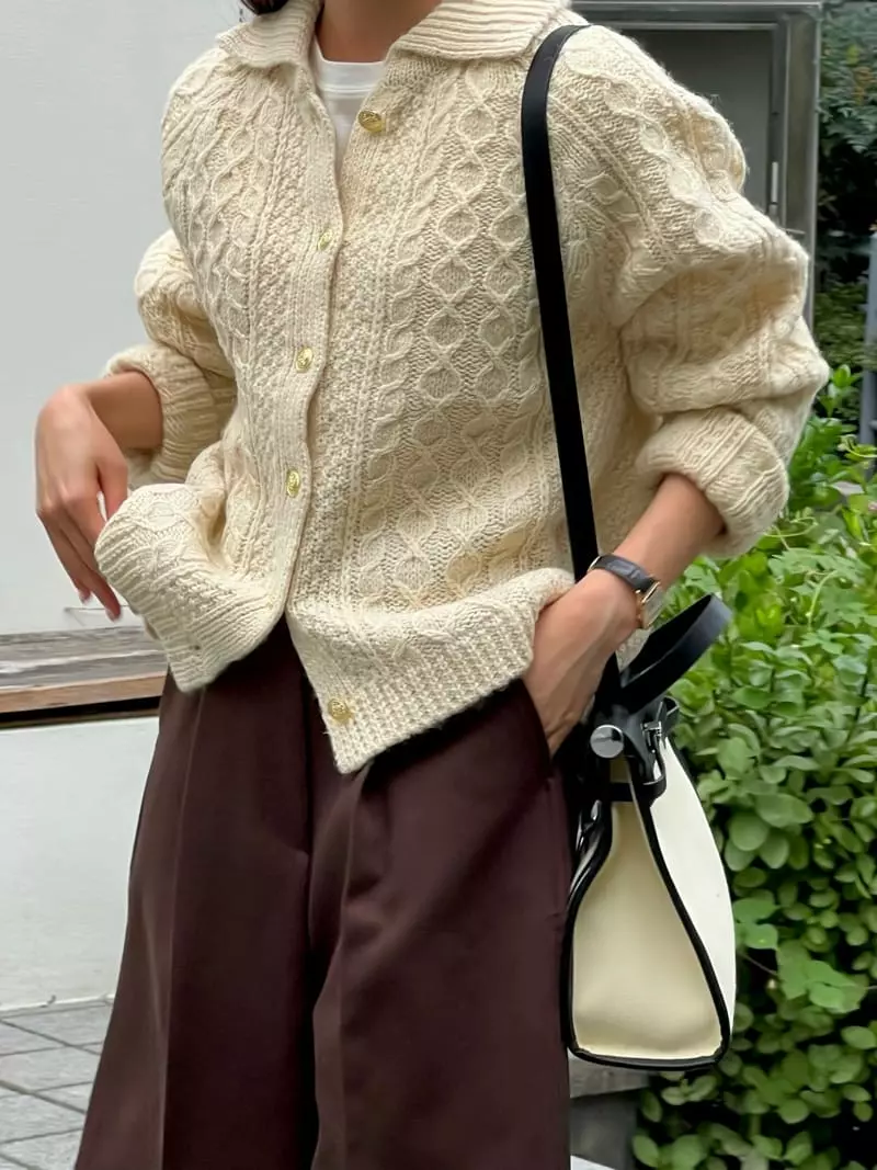 Bold - Korean Women Fashion - #womensfashion - Vintage Cardigan - 12