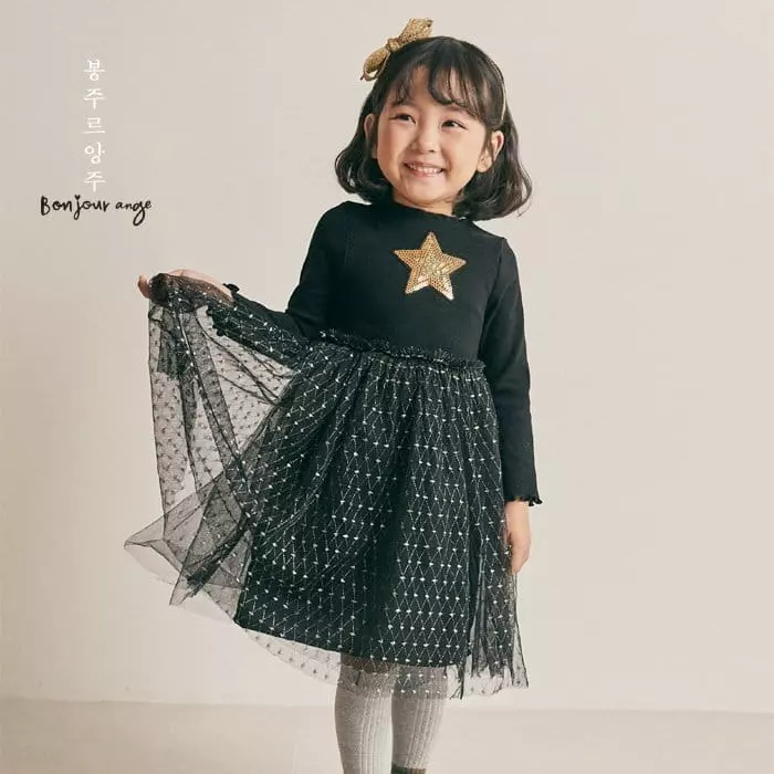 Bonjour Ange - Korean Children Fashion - #childofig - Shinning One-piece