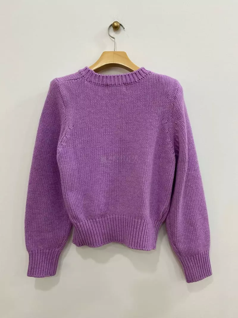 Bplan - Korean Women Fashion - #momslook - Pad Top Knit Tee - 4
