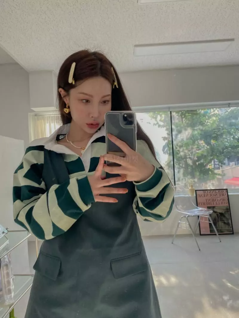 Bplan - Korean Women Fashion - #momslook - Tom Collar Tee