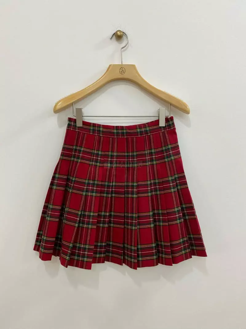 Bplan - Korean Women Fashion - #pursuepretty - Chacha Check Skirt - 2